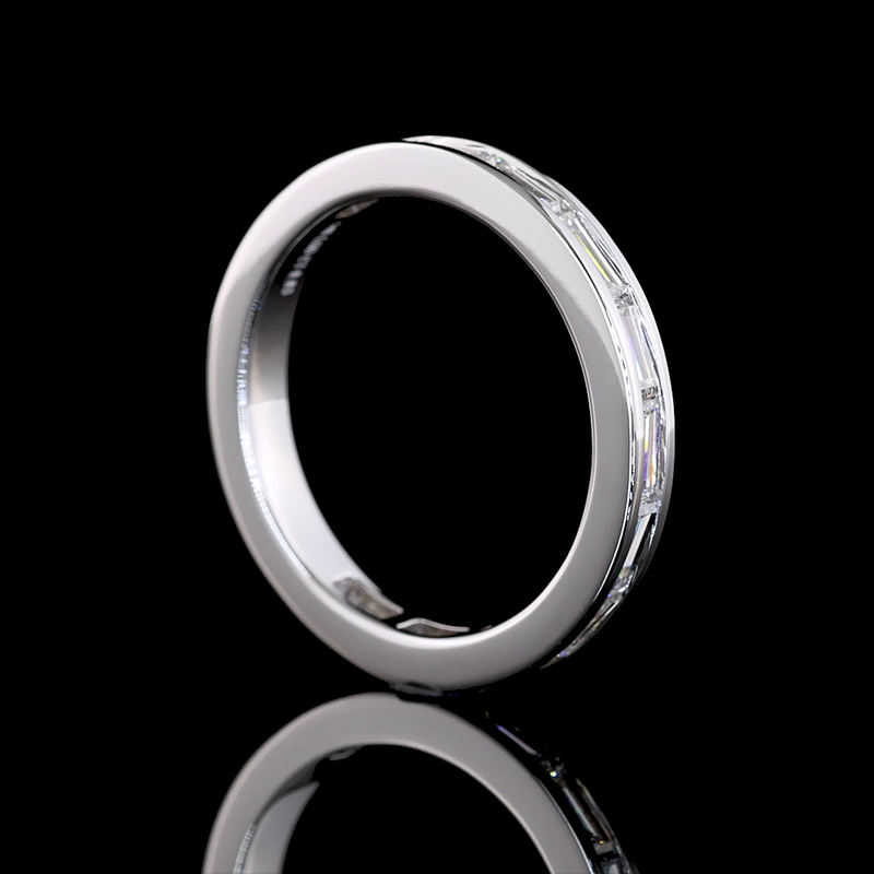 3/4ctw Channel East West Baguette 3/4 Eternity Band