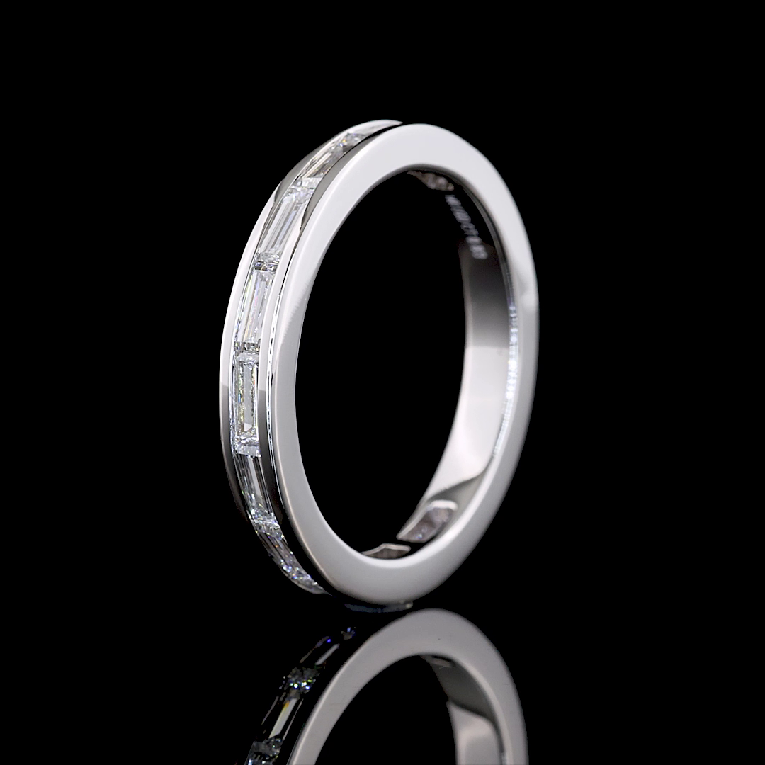 3/4ctw Channel East West Baguette 3/4 Eternity Band