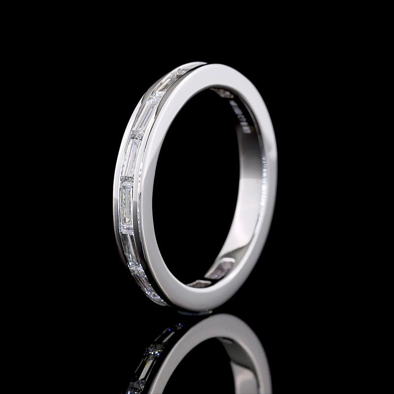 3/4ctw Channel East West Baguette 3/4 Eternity Band