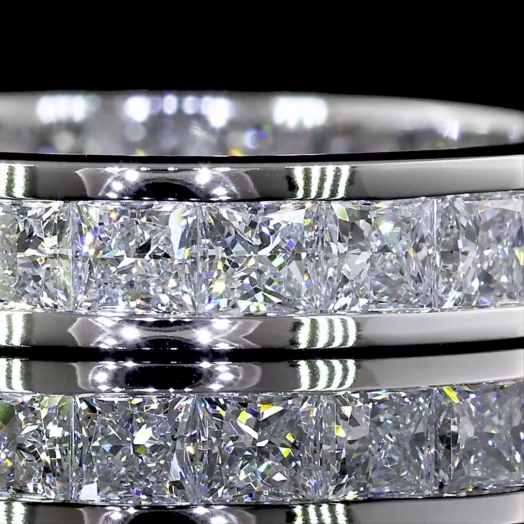 2-1/2ctw Channel Princess Eternity Band