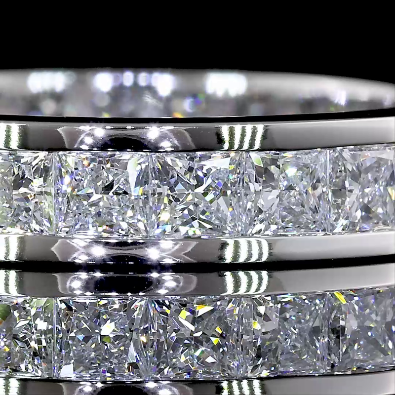 2-1/2ctw Channel Princess Eternity Band