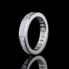 2-1/2ctw Channel Princess Eternity Band