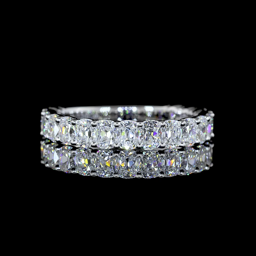 2ctw Prong Cushion 3/4 Eternity Band