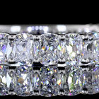 2ctw Prong Cushion 3/4 Eternity Band