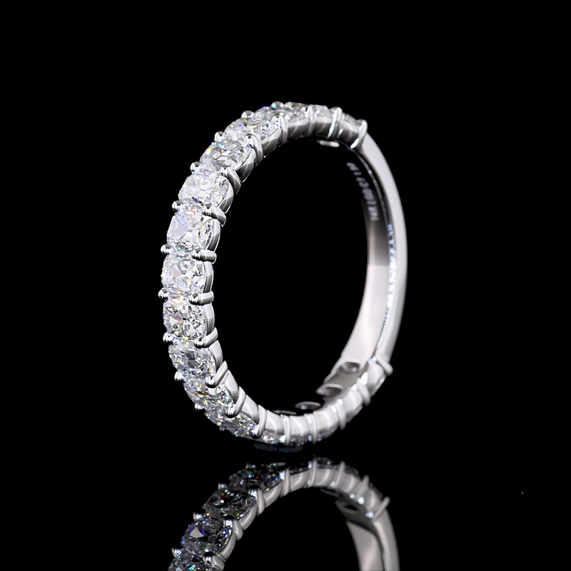 2ctw Prong Cushion 3/4 Eternity Band