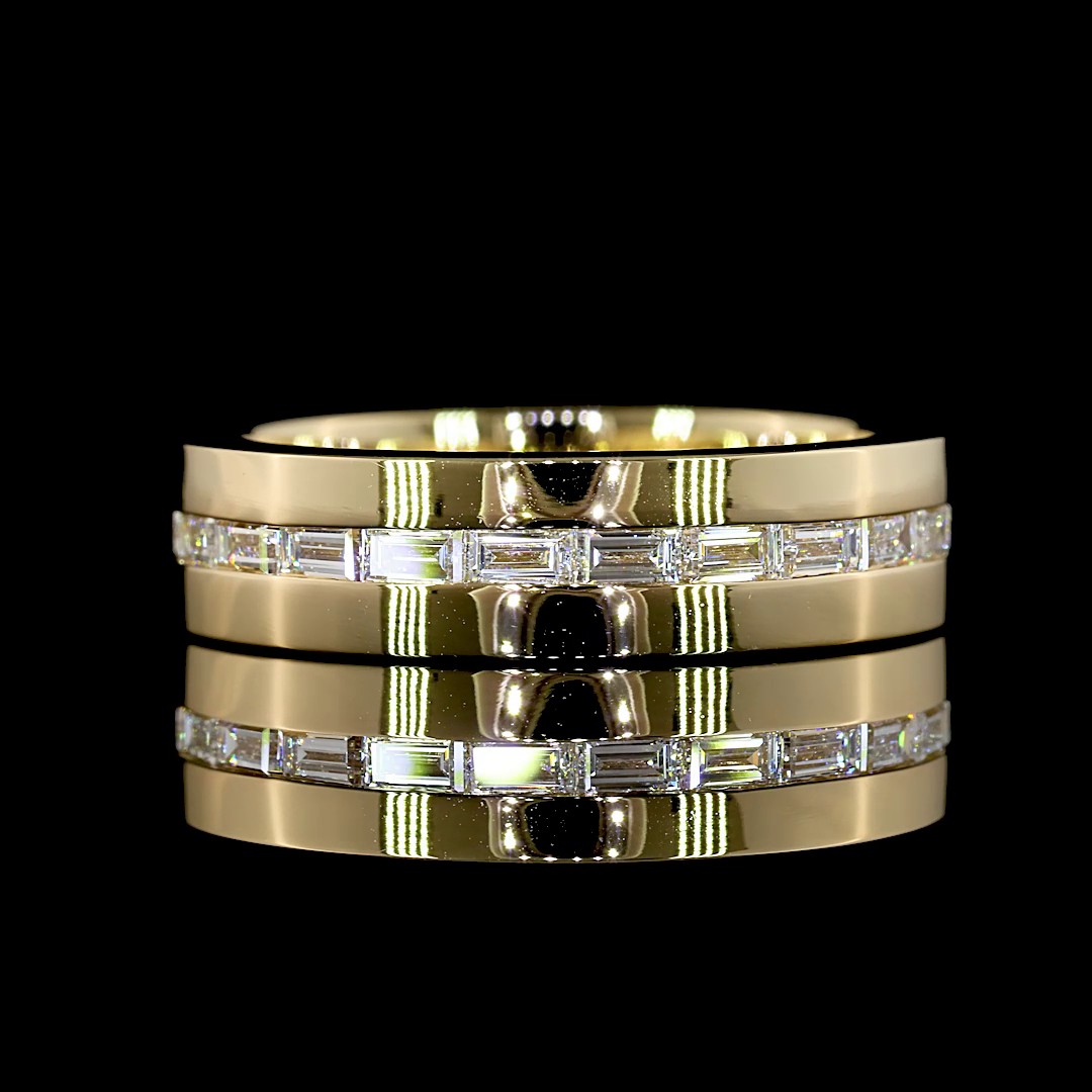 1-1/2ctw Baguette East West Channel Diamond Eternity Band