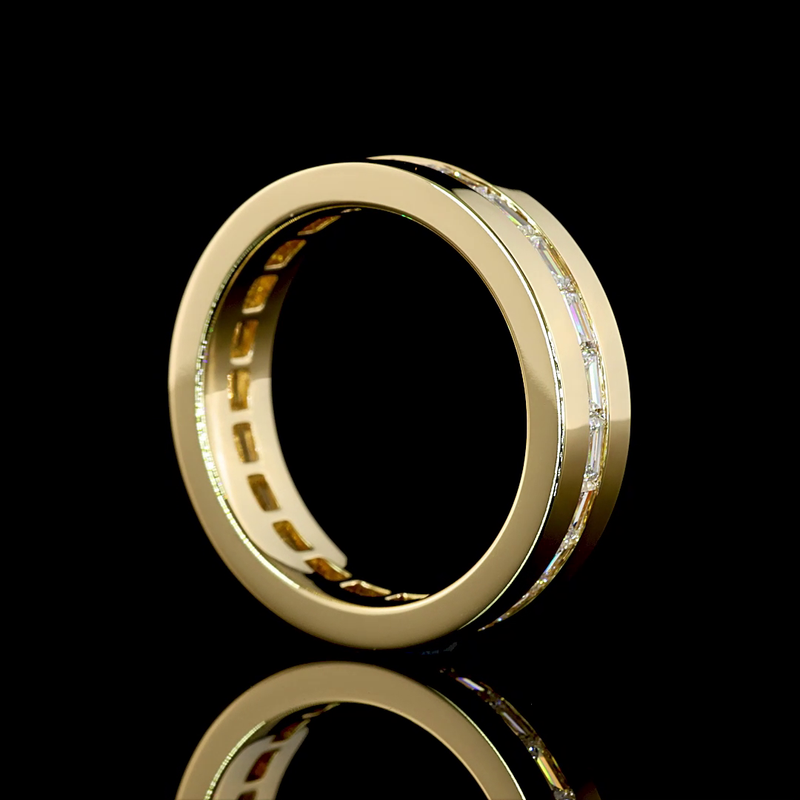 1-1/2ctw Baguette East West Channel Diamond Eternity Band
