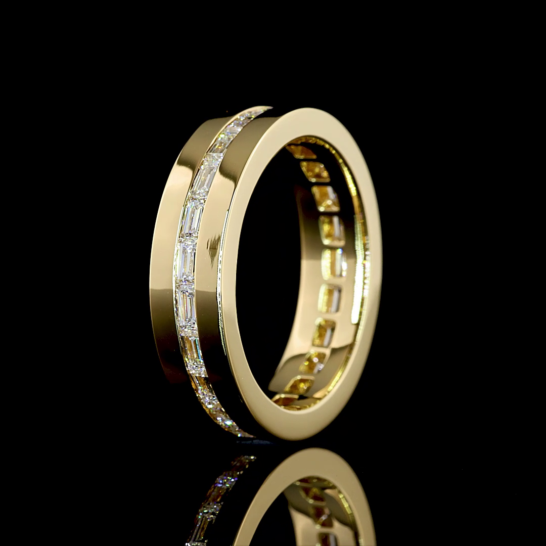 1-1/2ctw Baguette East West Channel Diamond Eternity Band