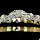 3/8ctw Prong Inclined Pear Special Band