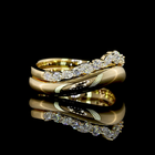 3/8ctw Prong Inclined Pear Special Band