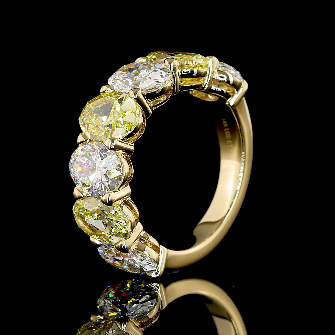 Oval Fancy Yellow Lab Grown Diamond (15ctw)
