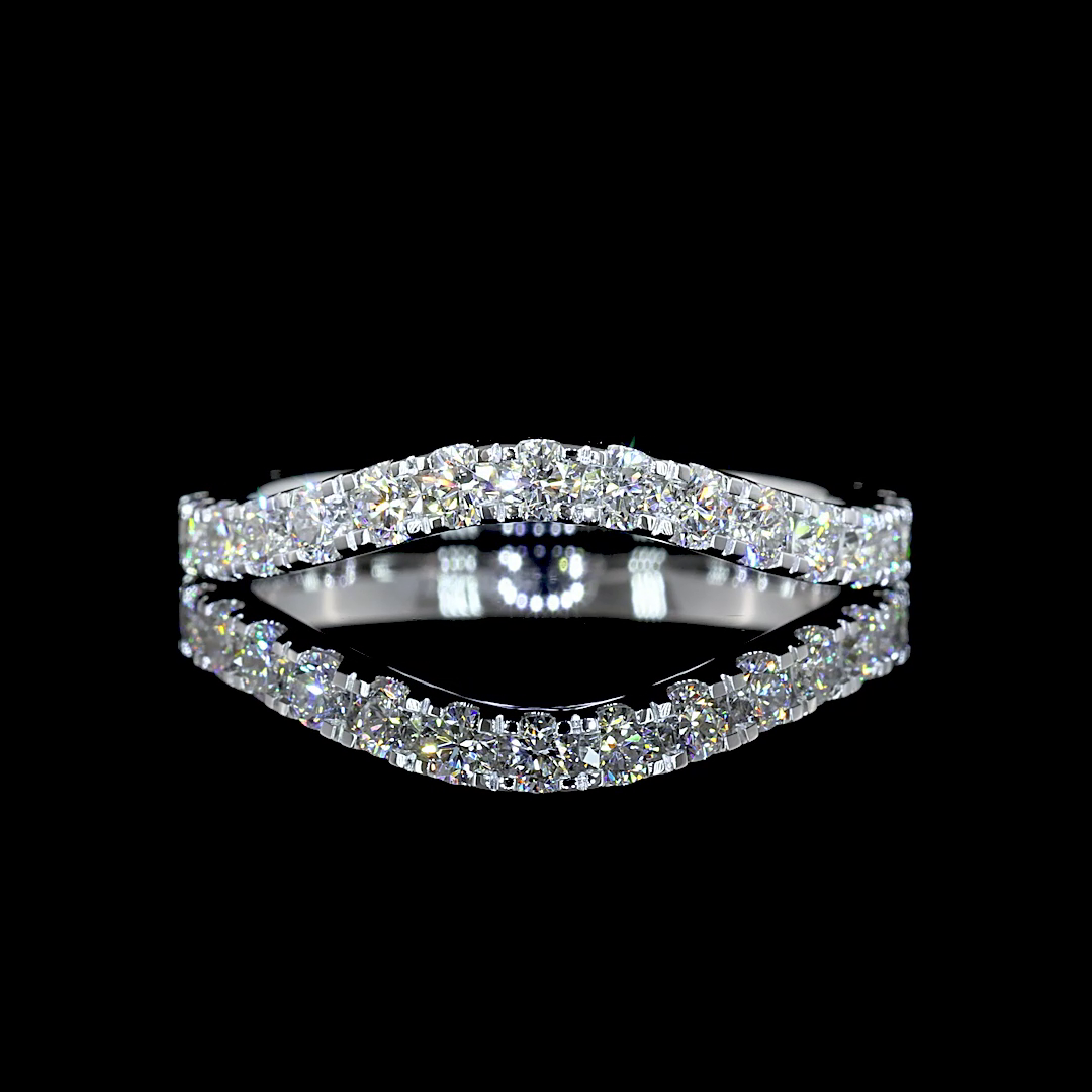 1/2ctw Prong Round 3/4 Eternity Band