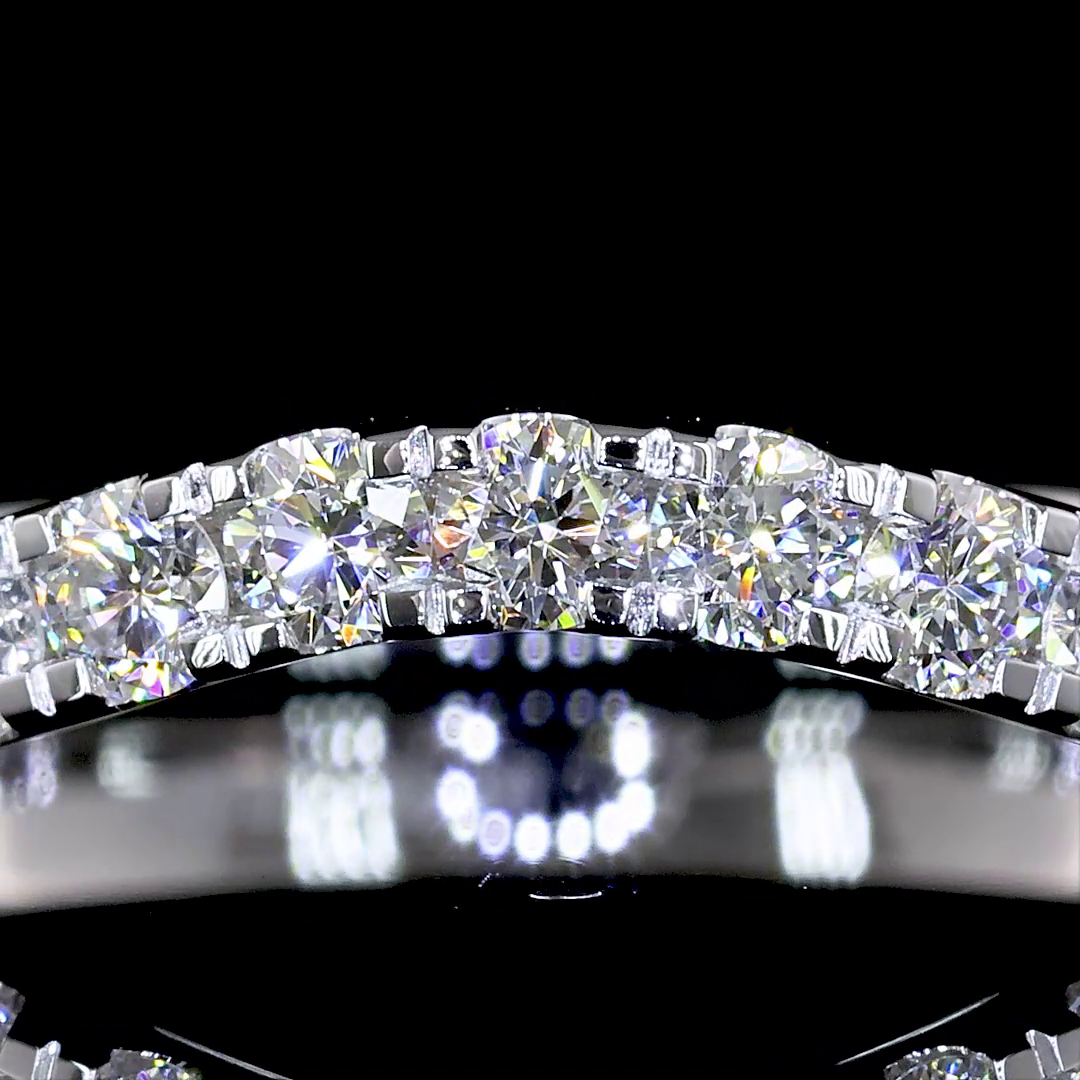 1/2ctw Prong Round 3/4 Eternity Band