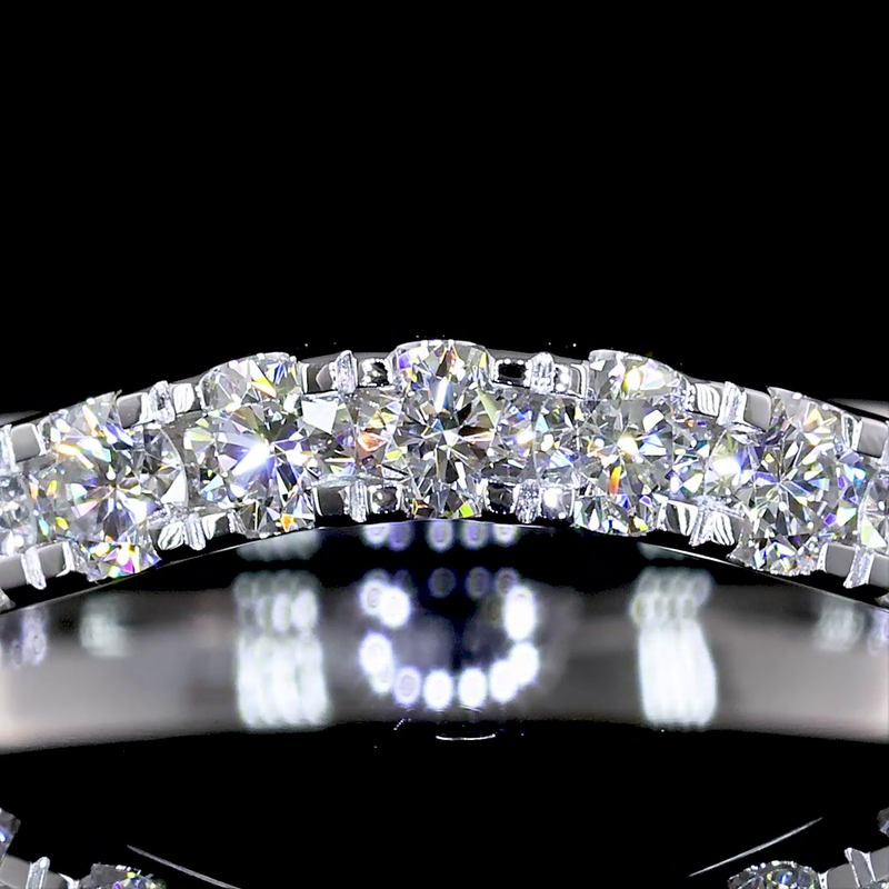 1/2ctw Prong Round 3/4 Eternity Band