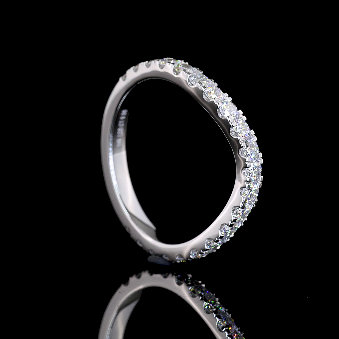 1/2ctw Prong Round 3/4 Eternity Band