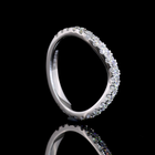 1/2ctw Prong Round 3/4 Eternity Band