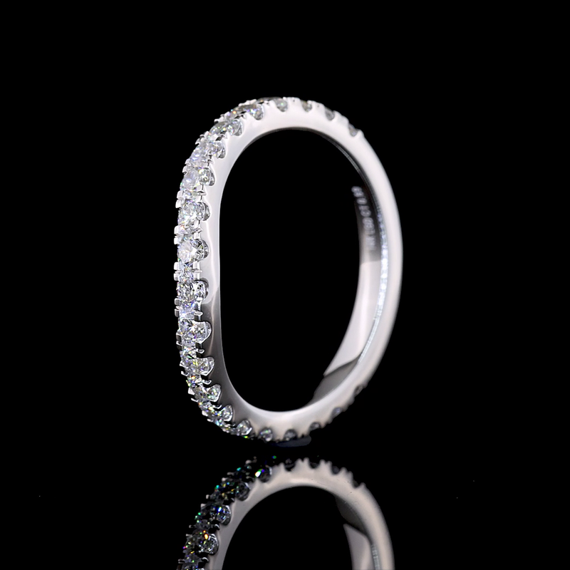 1/2ctw Prong Round 3/4 Eternity Band