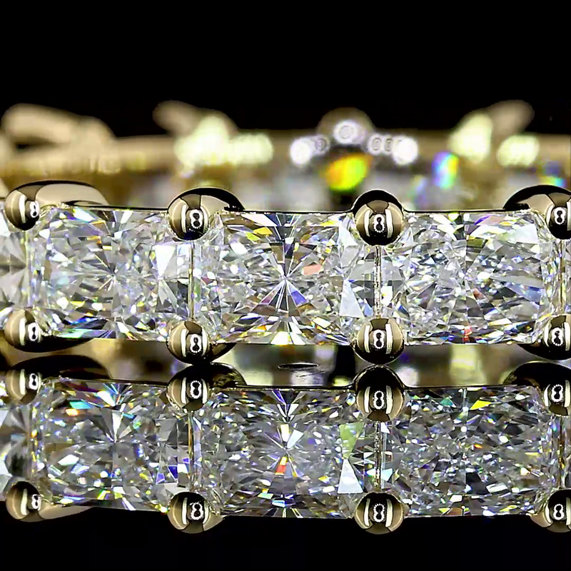 2ctw Prong East West Radiant Eternity Band