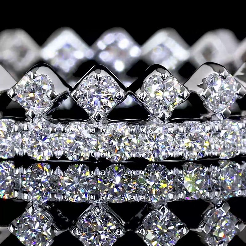 3/4ctw Prong Round Eternity Band