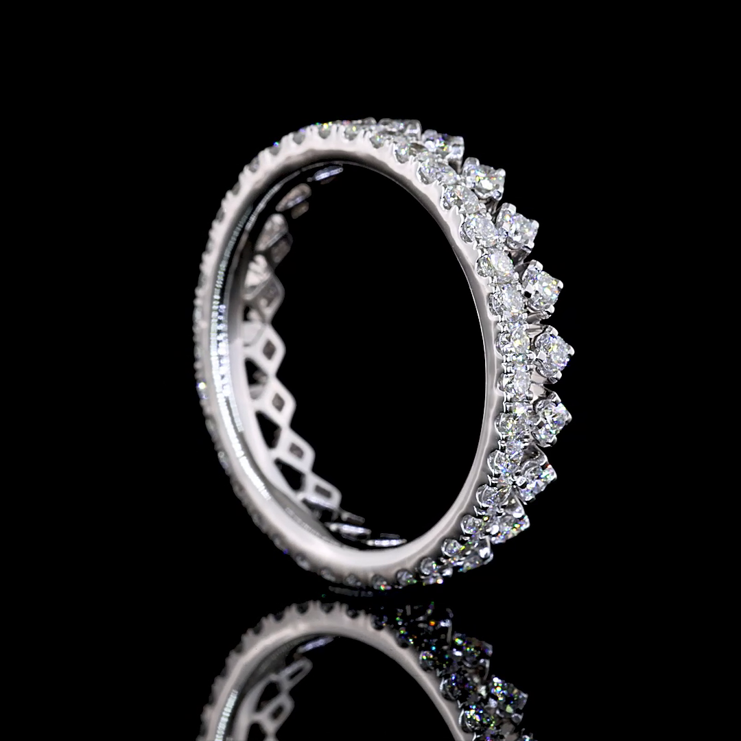 3/4ctw Prong Round Eternity Band