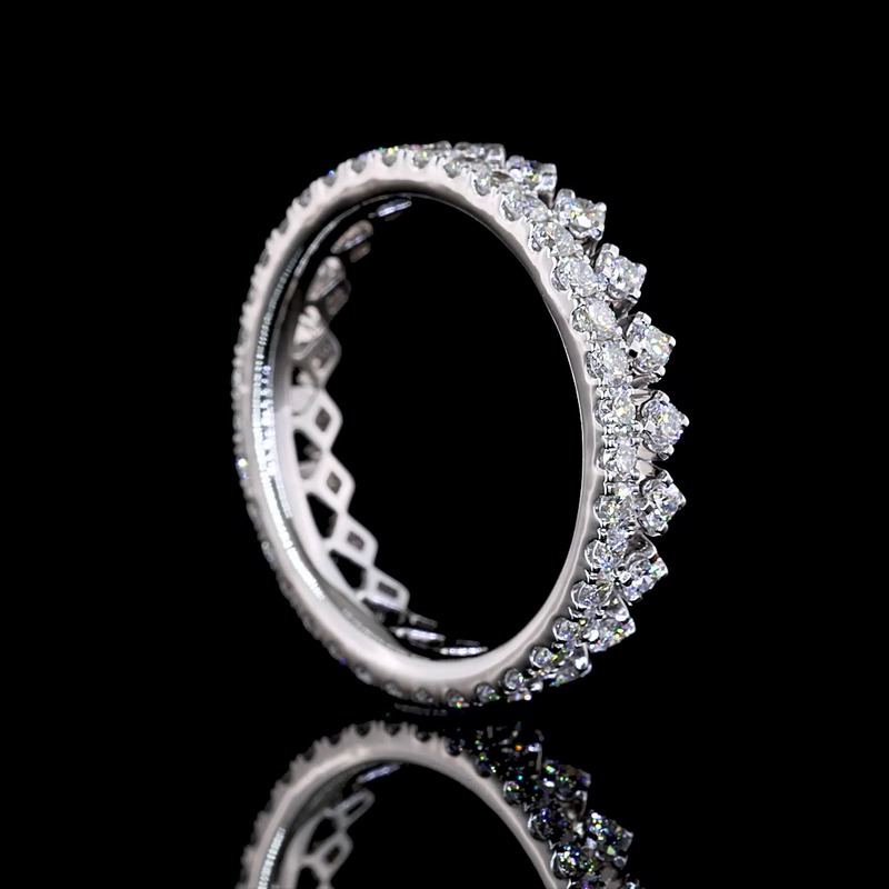 3/4ctw Prong Round Eternity Band