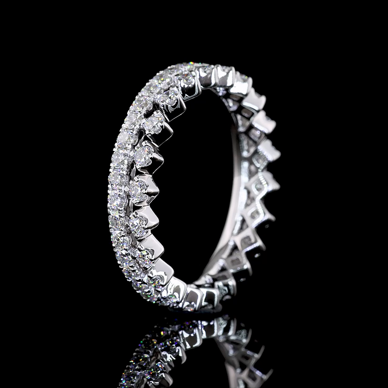 3/4ctw Prong Round Eternity Band