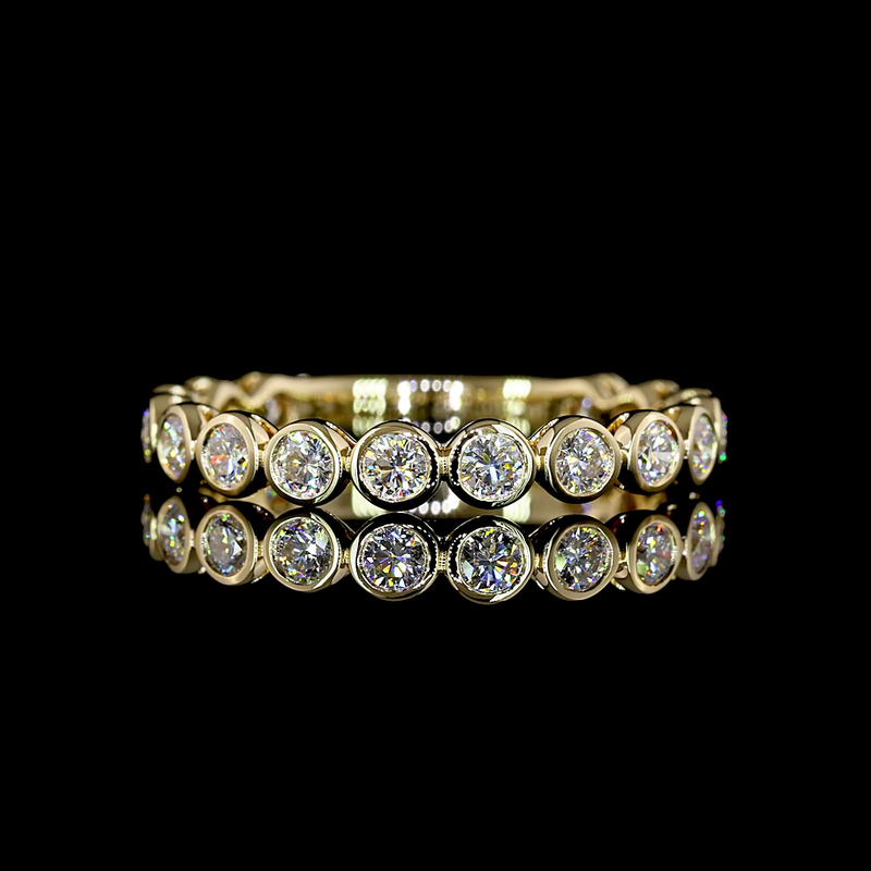 3/4ctw Bezel Round 3/4 Eternity Band
