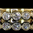 3/4ctw Bezel Round 3/4 Eternity Band