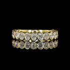 3/4ctw Bezel Oval 3/4 Eternity Band