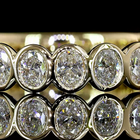 3/4ctw Bezel Oval 3/4 Eternity Band