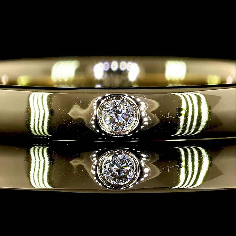 1/7ctw Bezel Round Eternity Band