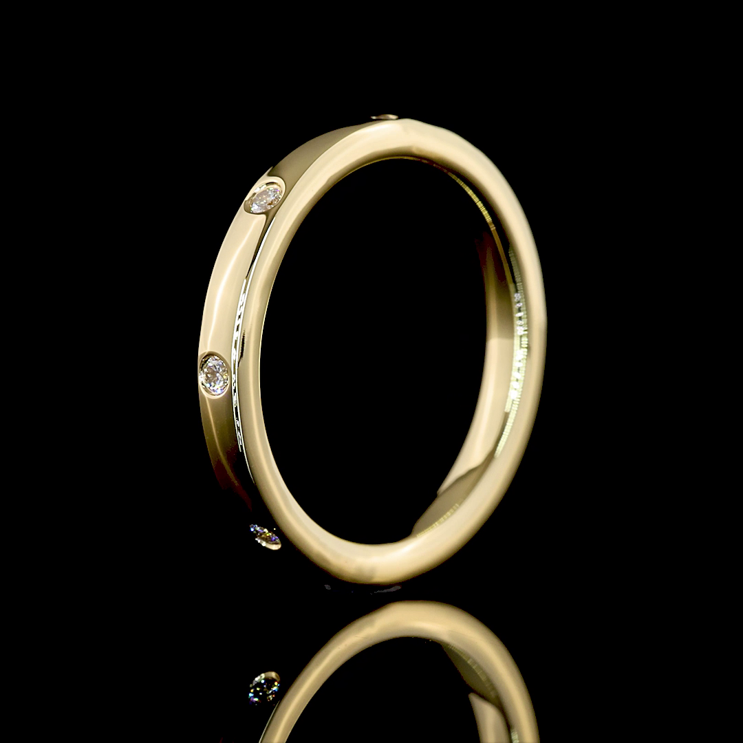 1/7ctw Bezel Round Eternity Band