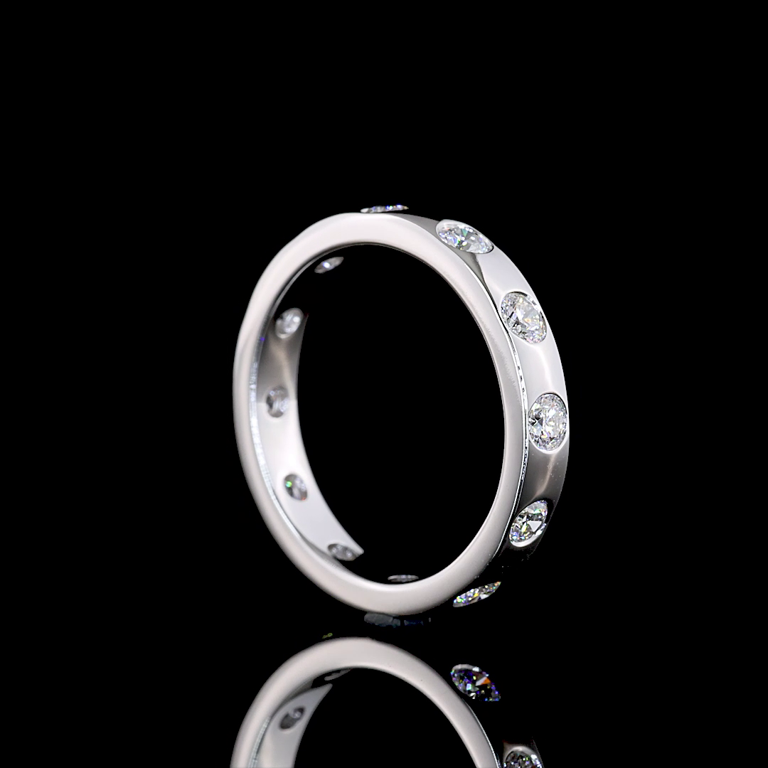 3/4ctw Flush Round Eternity Band