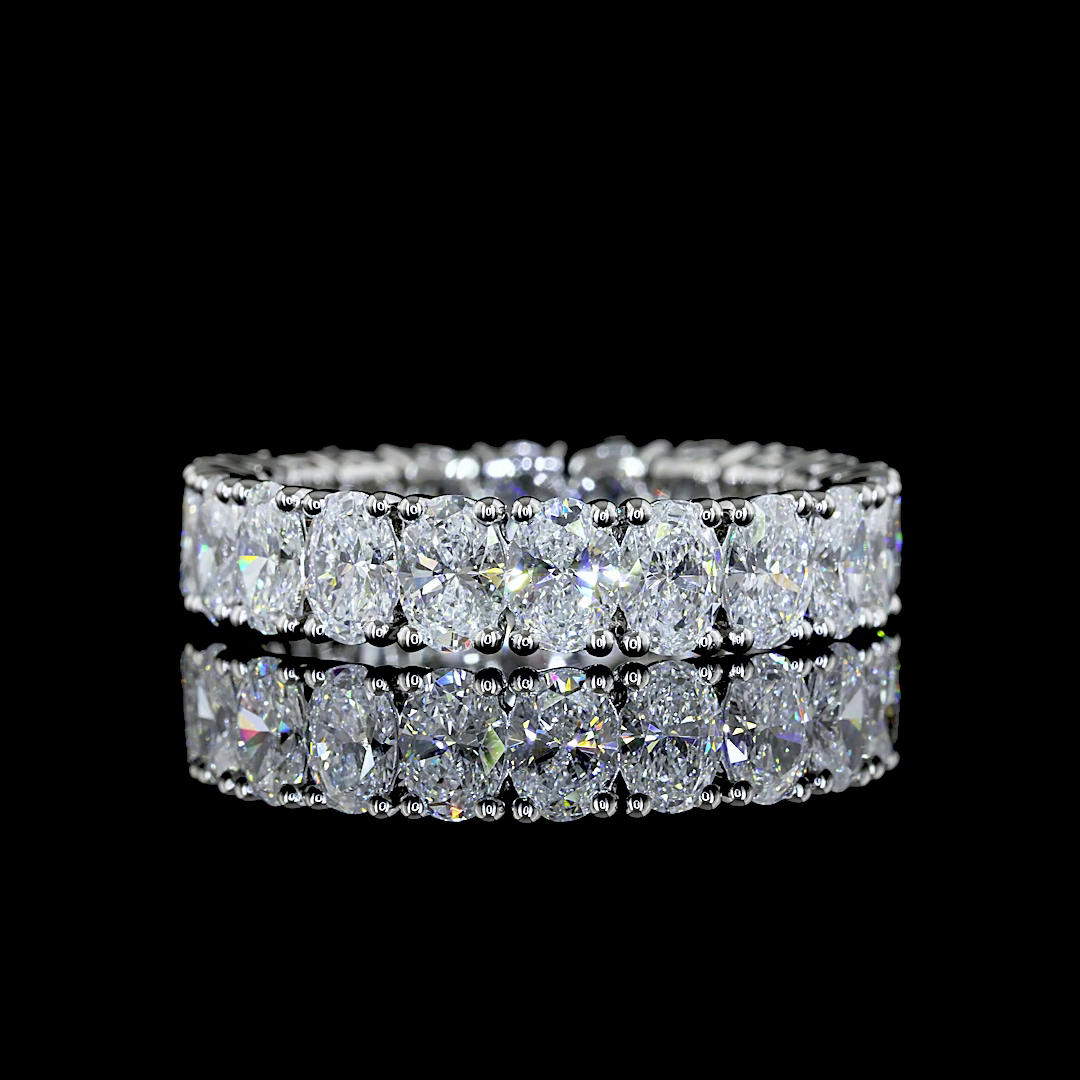 4ctw Oval Prong Diamond Eternity Band