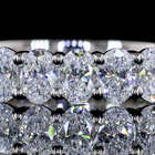 2ctw Oval Prong Diamond 3/4 Eternity Band