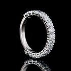 2ctw Oval Prong Diamond 3/4 Eternity Band