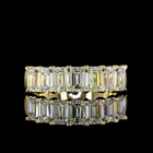 4ctw Prong Emerald Seven Stone Band