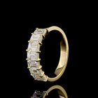 4ctw Prong Emerald Seven Stone Band