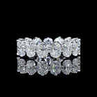 5ctw Cushion Prong Diamond Eternity Band