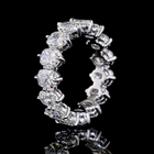 5ctw Cushion Prong Diamond Eternity Band
