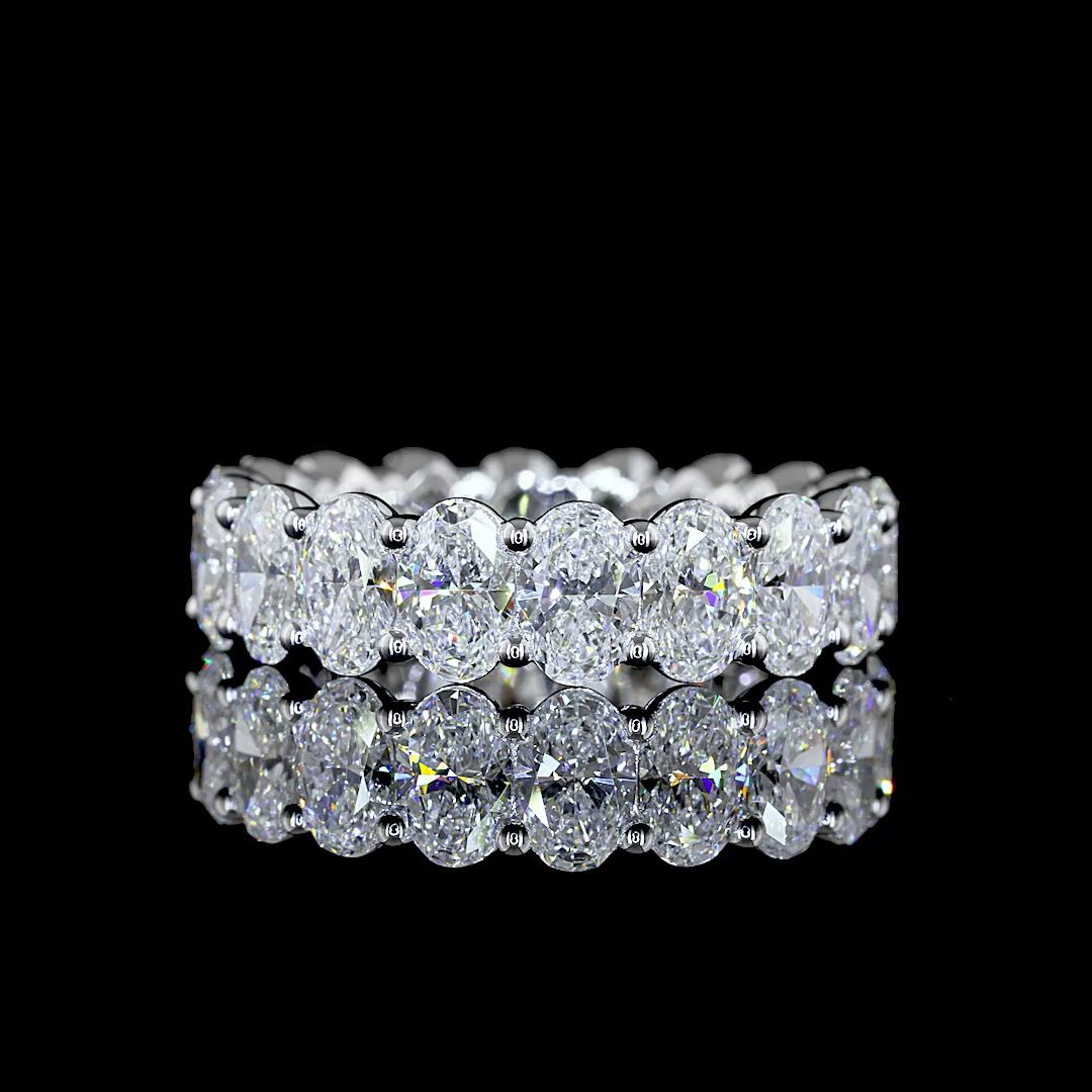 5ctw Oval Prong Diamond Eternity Band
