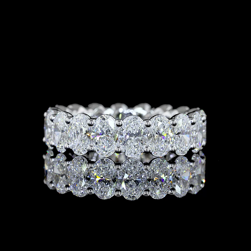 5ctw Oval Prong Diamond Eternity Band