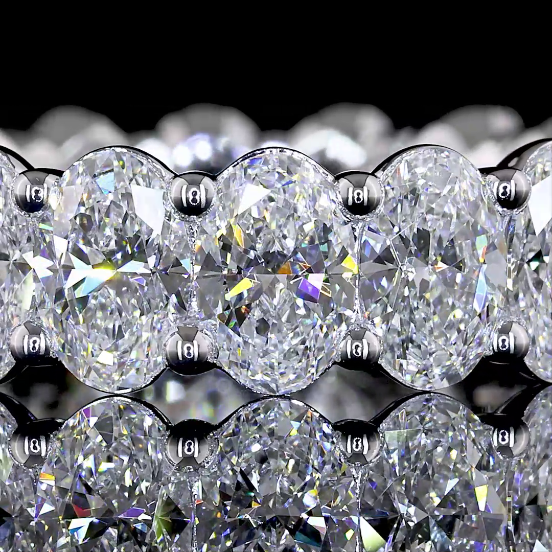 5ctw Oval Prong Diamond Eternity Band