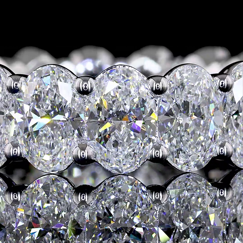 5ctw Oval Prong Diamond Eternity Band
