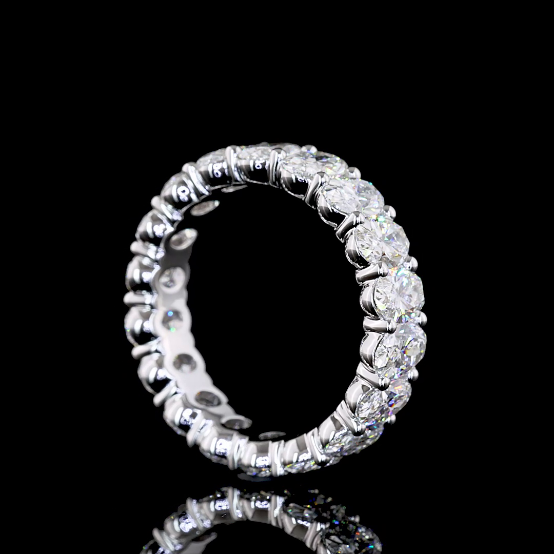 5ctw Oval Prong Diamond Eternity Band
