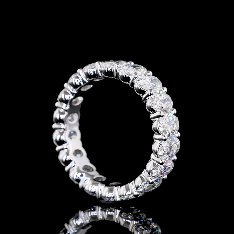 5ctw Oval Prong Diamond Eternity Band