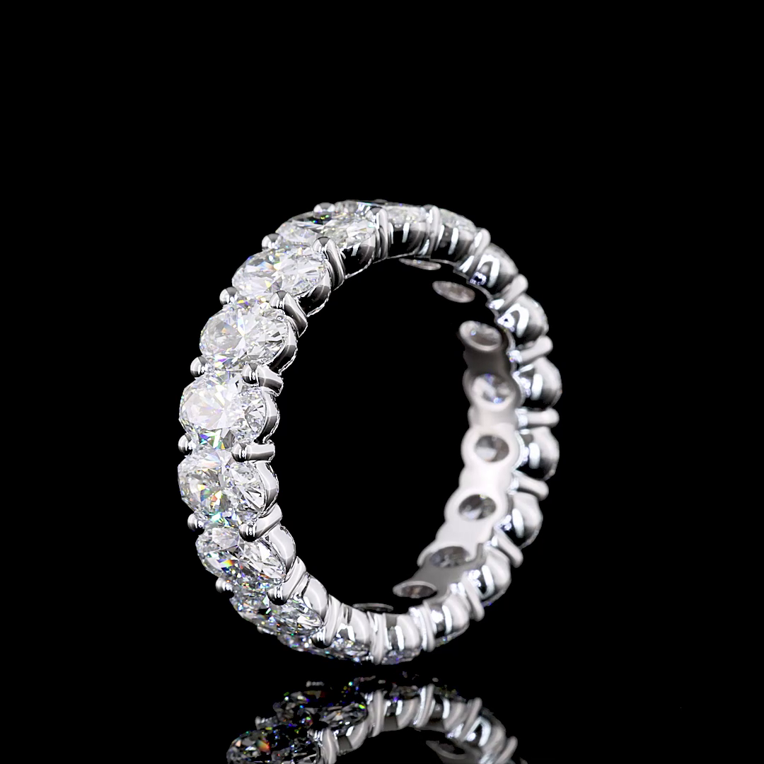 5ctw Oval Prong Diamond Eternity Band