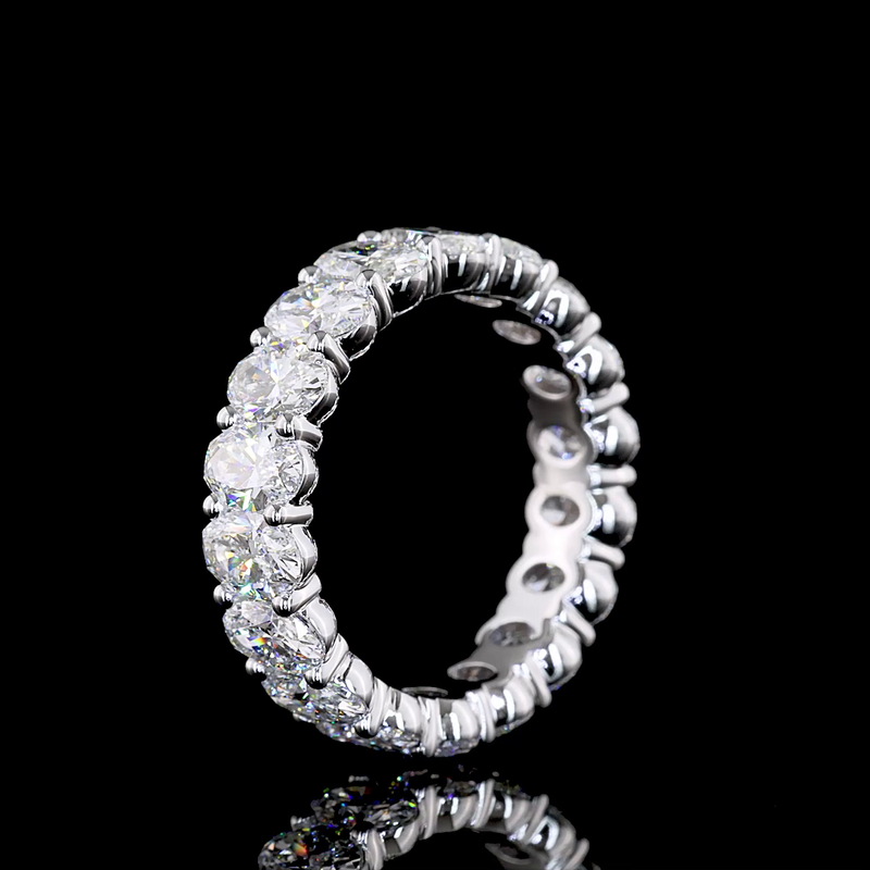 5ctw Oval Prong Diamond Eternity Band