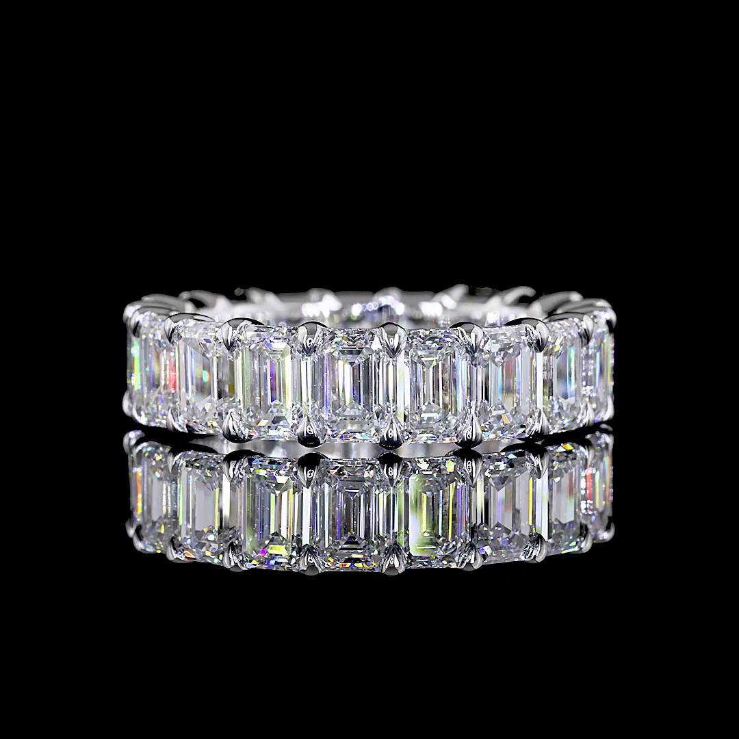 7ctw Emerald Prong Diamond Eternity Band