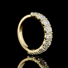 3-1/2ctw Antique Cushion Prong Diamond Half Eternity Band